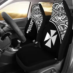 Alohawaii Accessories Car Seat Covers - Wallis and Futuna Polynesian - Black Curve - BN11
