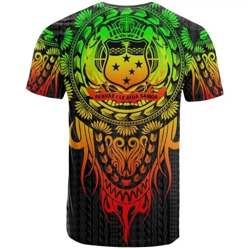 Samoa Polynesian T-shirt - Tattoo Pattern With Seal
