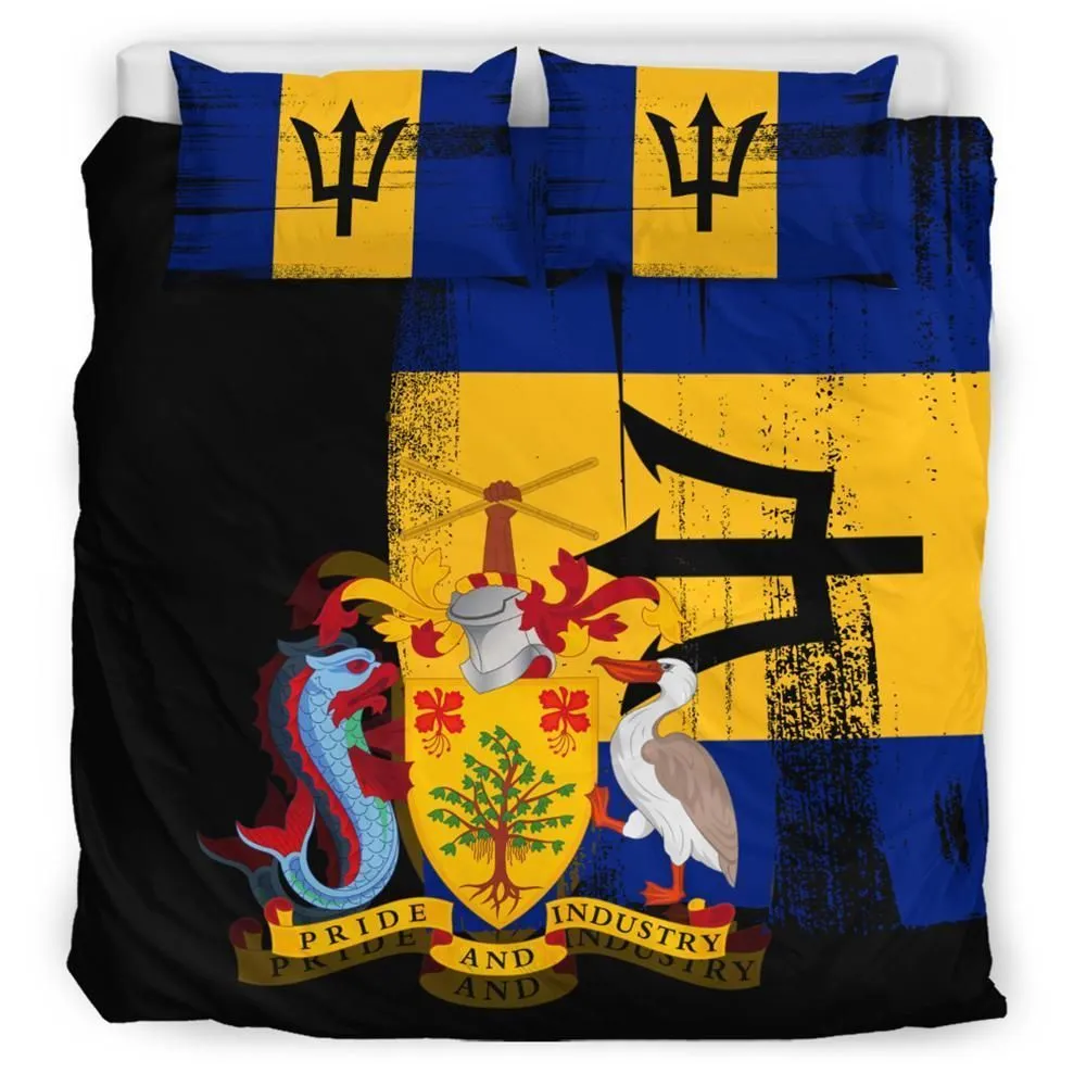 Barbados Flag Bedding Set Flag Style