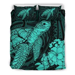 Alohawaii Bedding Set Hibiscus Polynesian Memory Turquoise Turtle Bedding Set Ah Jd Dhc1712778Dd