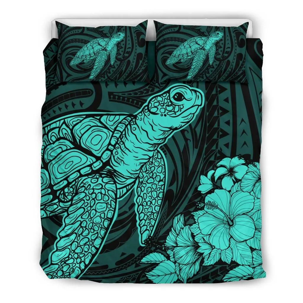 Alohawaii Bedding Set Hibiscus Polynesian Memory Turquoise Turtle Bedding Set Ah Jd Dhc1712778Dd