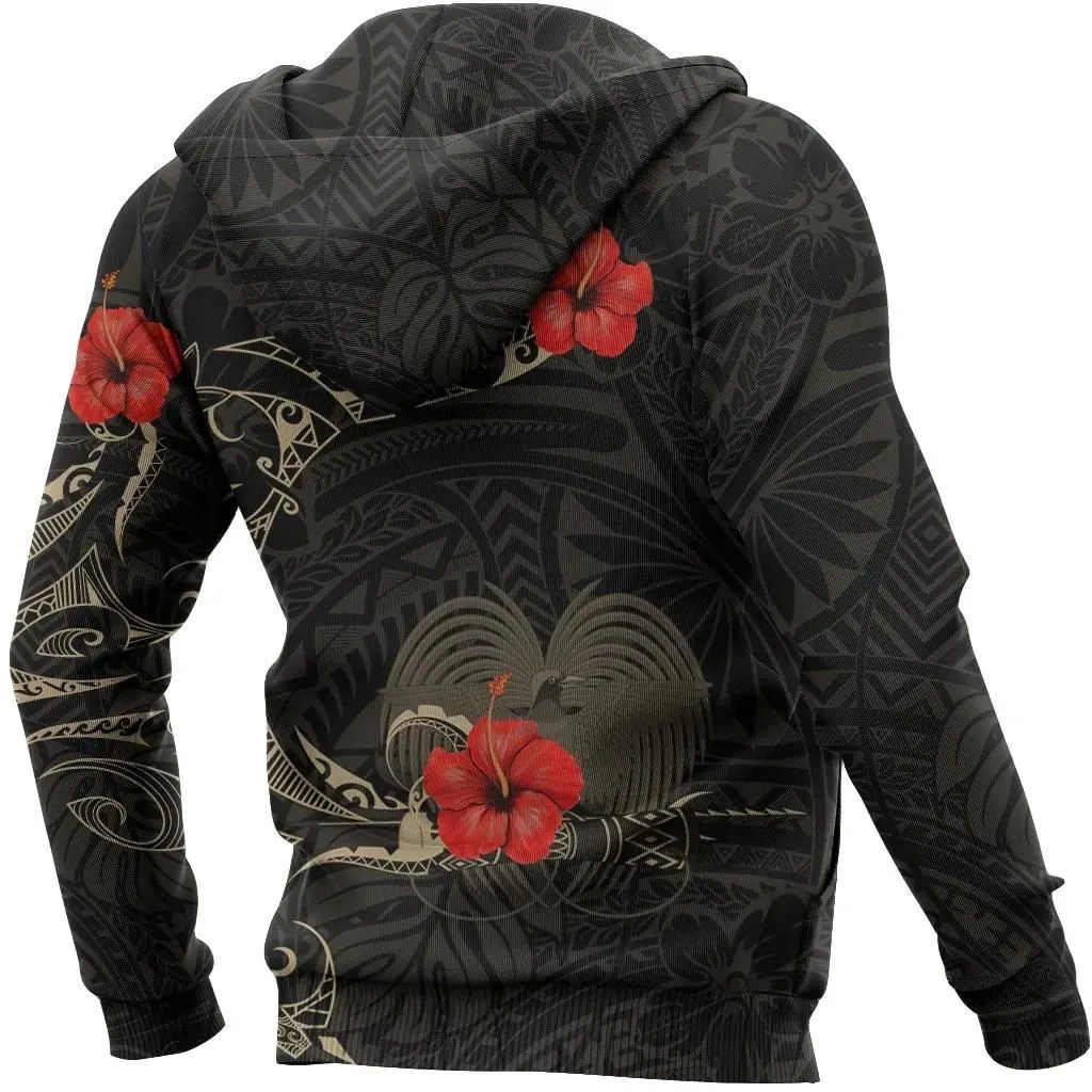 Alohawaii Clothing - Hoodie Papua New Guinea Hibiscus Tattoo Style A7