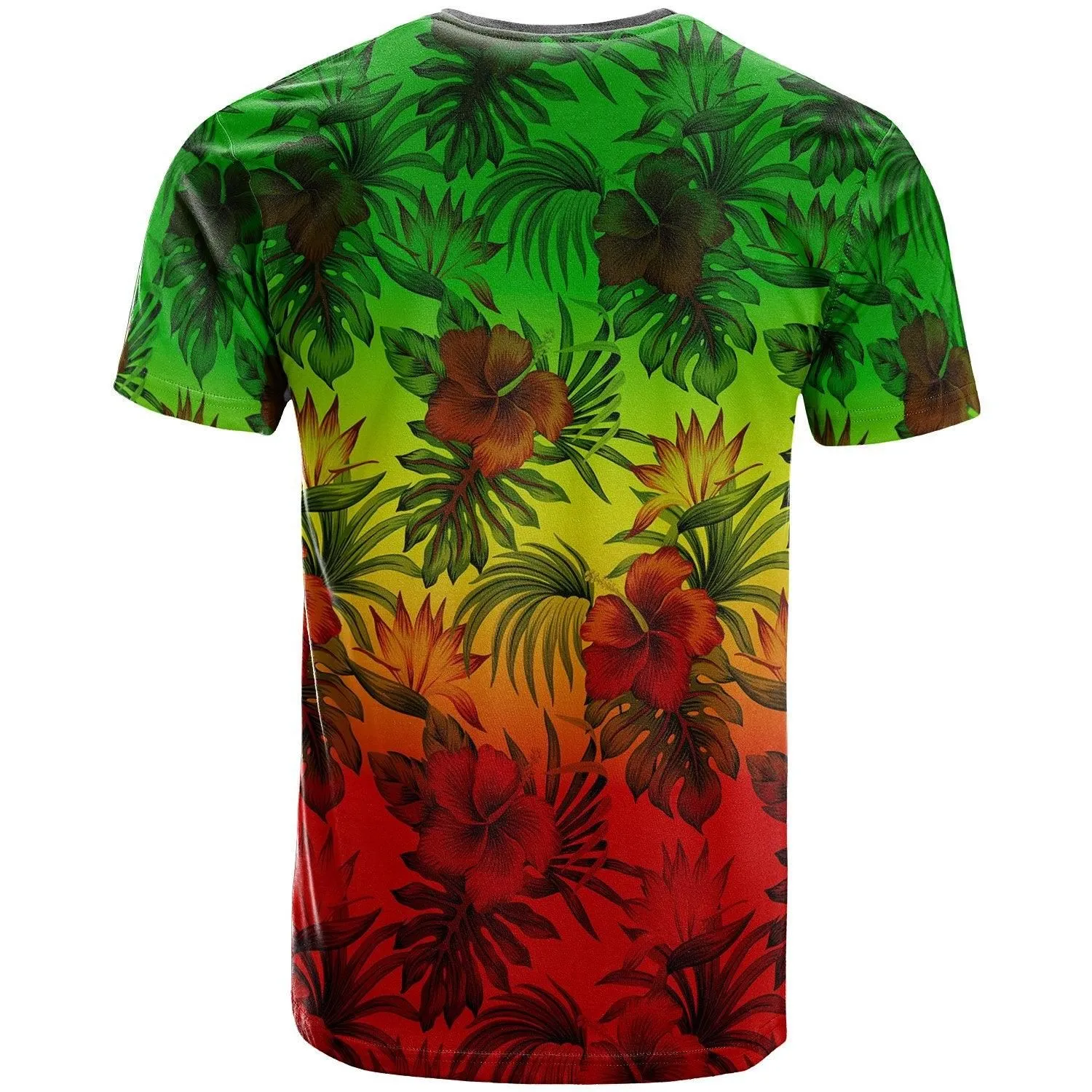 Polynesian T-Shirts - Reggae Hibiscus Patterns