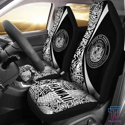 Tmarc Tee Hawaii Coat Of Arm Polynesian Car Seat Covers - Circle Style 01 J1