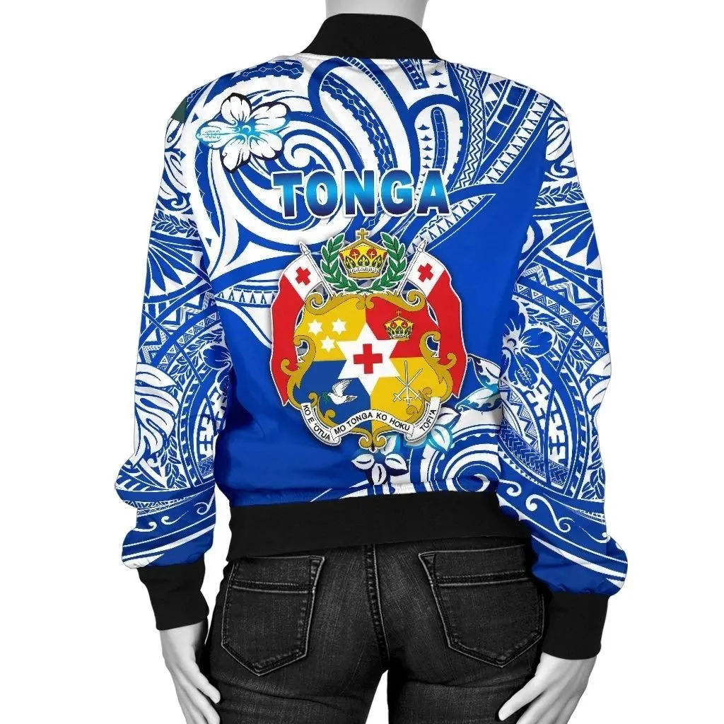 Alohawaii Jacket - Bomber Jacket Mate Maa Tonga Rugby Polynesian Unique Vibes Blue A7