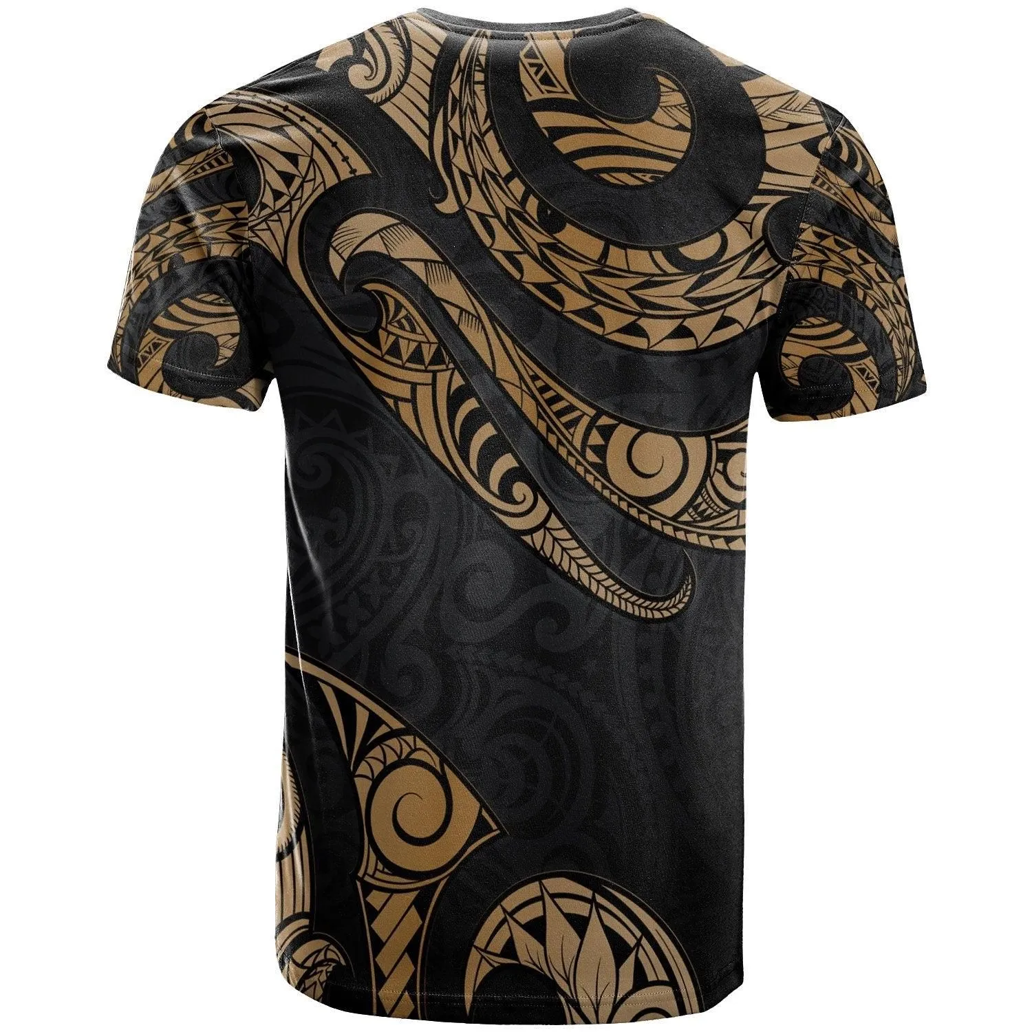 Wallis And Futuna Polynesian T-Shirt - Poly Tattoo Gold Version