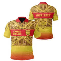 Alohawaii Shirt - Polo Shirt (Custom Personalised) Samoa College Tattoo Simple Sports Style A7