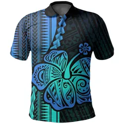 (Custom Personalised) Polynesian Hibiscus Polo Shirt Hawaiian Style No.2 LT6