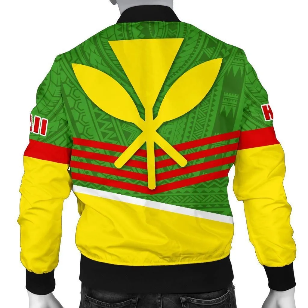 Polynesian Hawaii Bomber Jacket Men - Hawaiian Kanaka Maoli