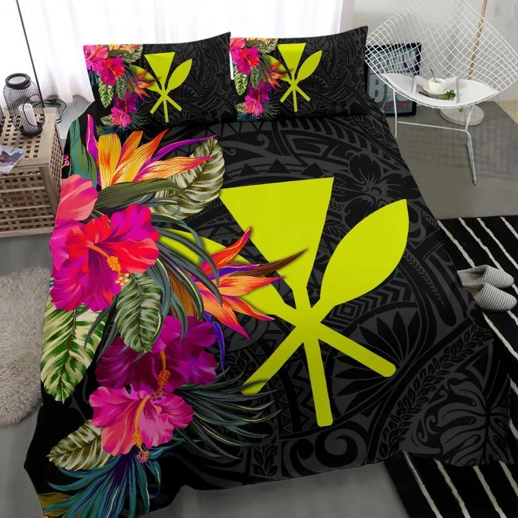 Hawaii Bedding Set Hibiscus Polynesian Pattern - Bn39