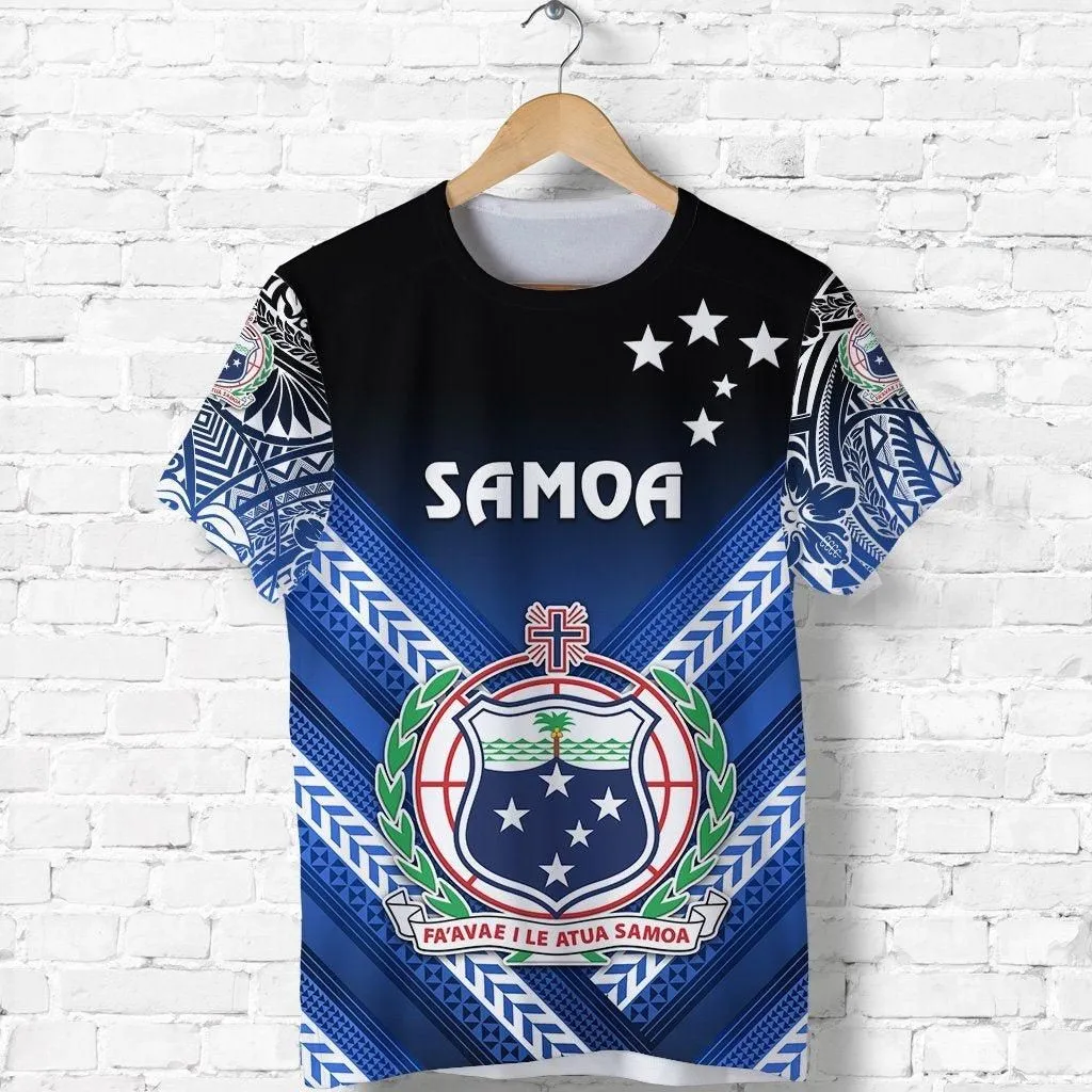 Manu Samoa Rugby T Shirt Creative Style - Blue