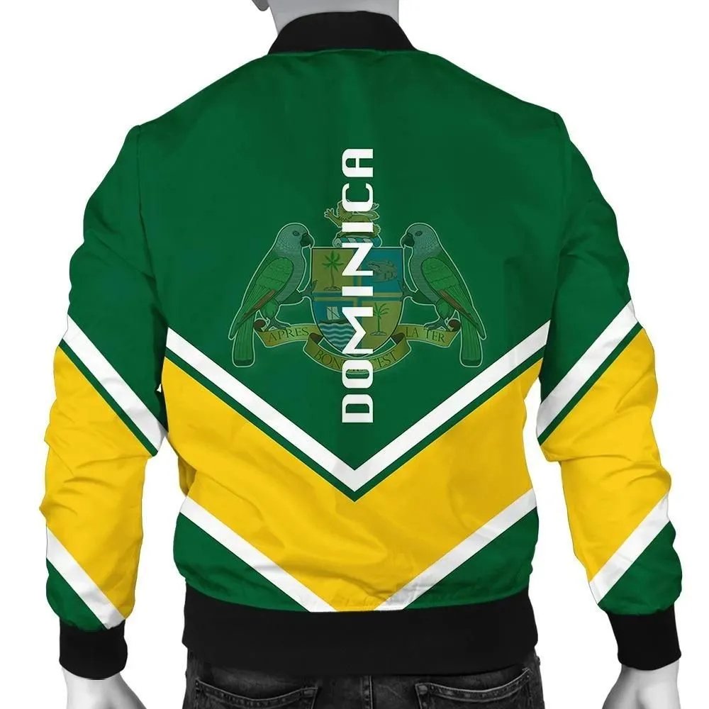Dominica Coat Of Arms Men Bomber Jacket Lucian Style J5W