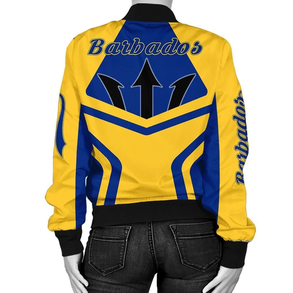 Barbados Coat Of Arms Women Bomber Jacket My Style