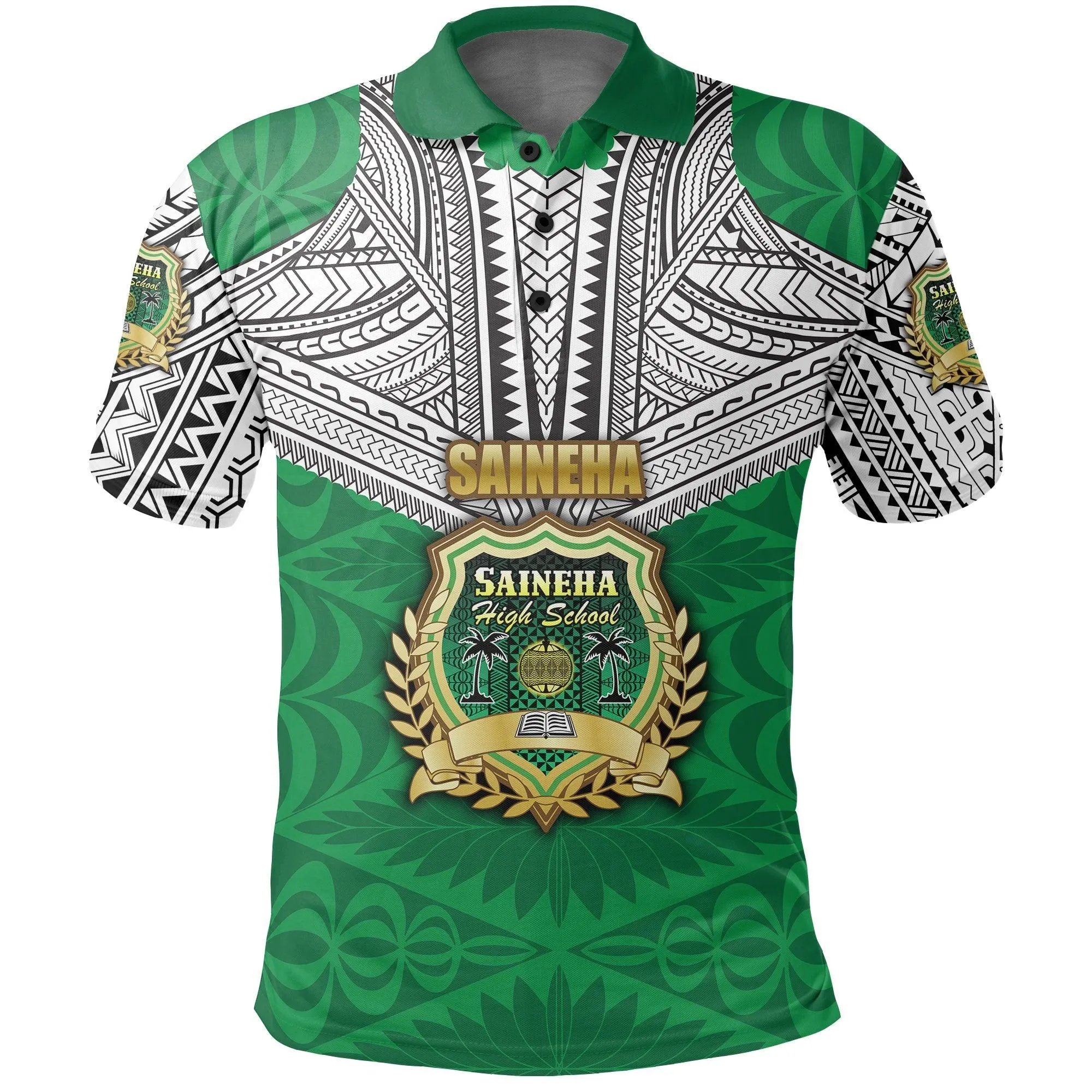(Custom Personalised) Saineha Tonga Polo Shirt Polynesian tattoo - Class of - LT16