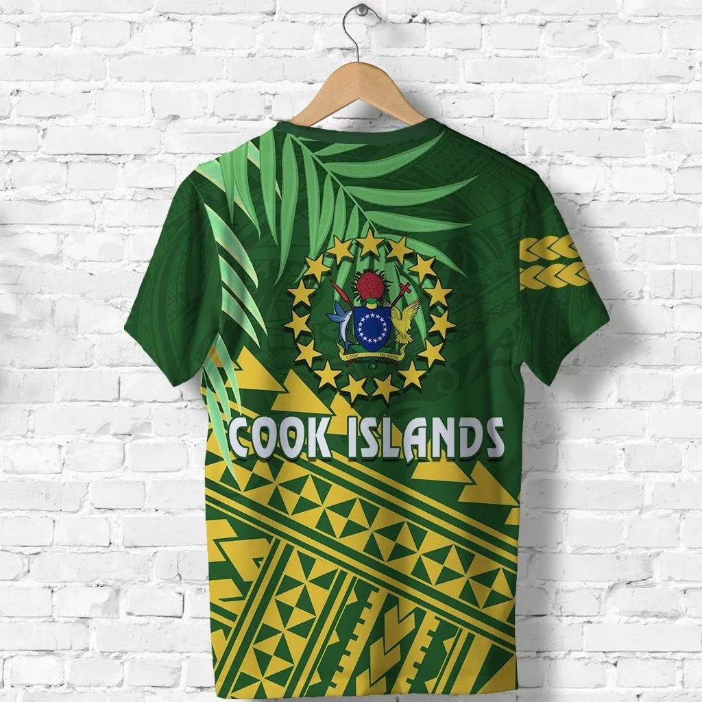Cook Islands Rugby T shirt Coconut Leaves - The Kukis