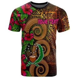 Pohnpei Micronesia Custom Personalised T-Shirt - Hibiscus Vintage - BN12