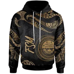 Federated States Of Micronesia Hoodie - Poly Tattoo Gold Version