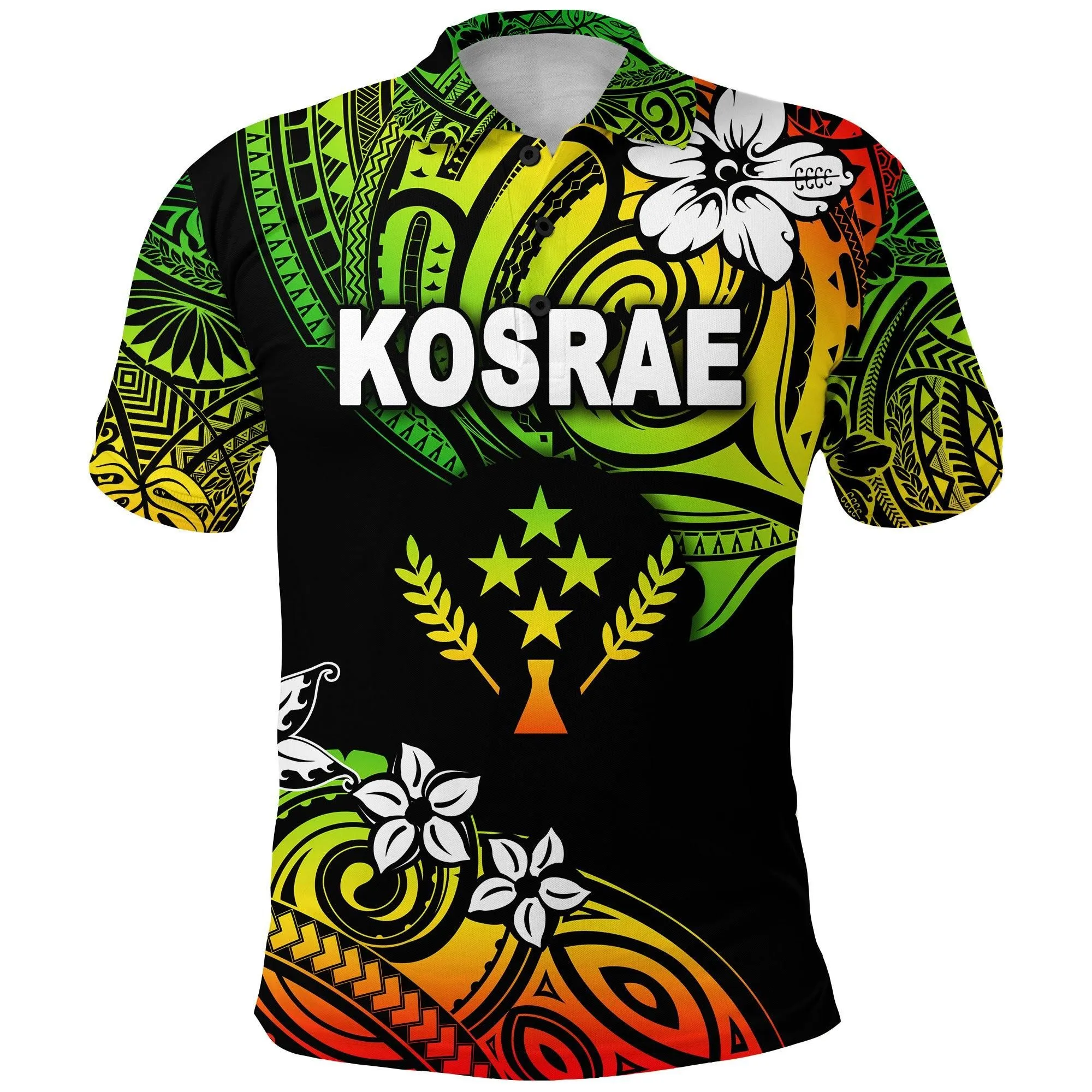 FSM Kosrae Polo Shirt Unique Vibes - Reggae LT8