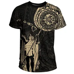 Polynesian Pride T-Shirt - Tee Hawaii King Kanaka Maoli - Tattoo Style