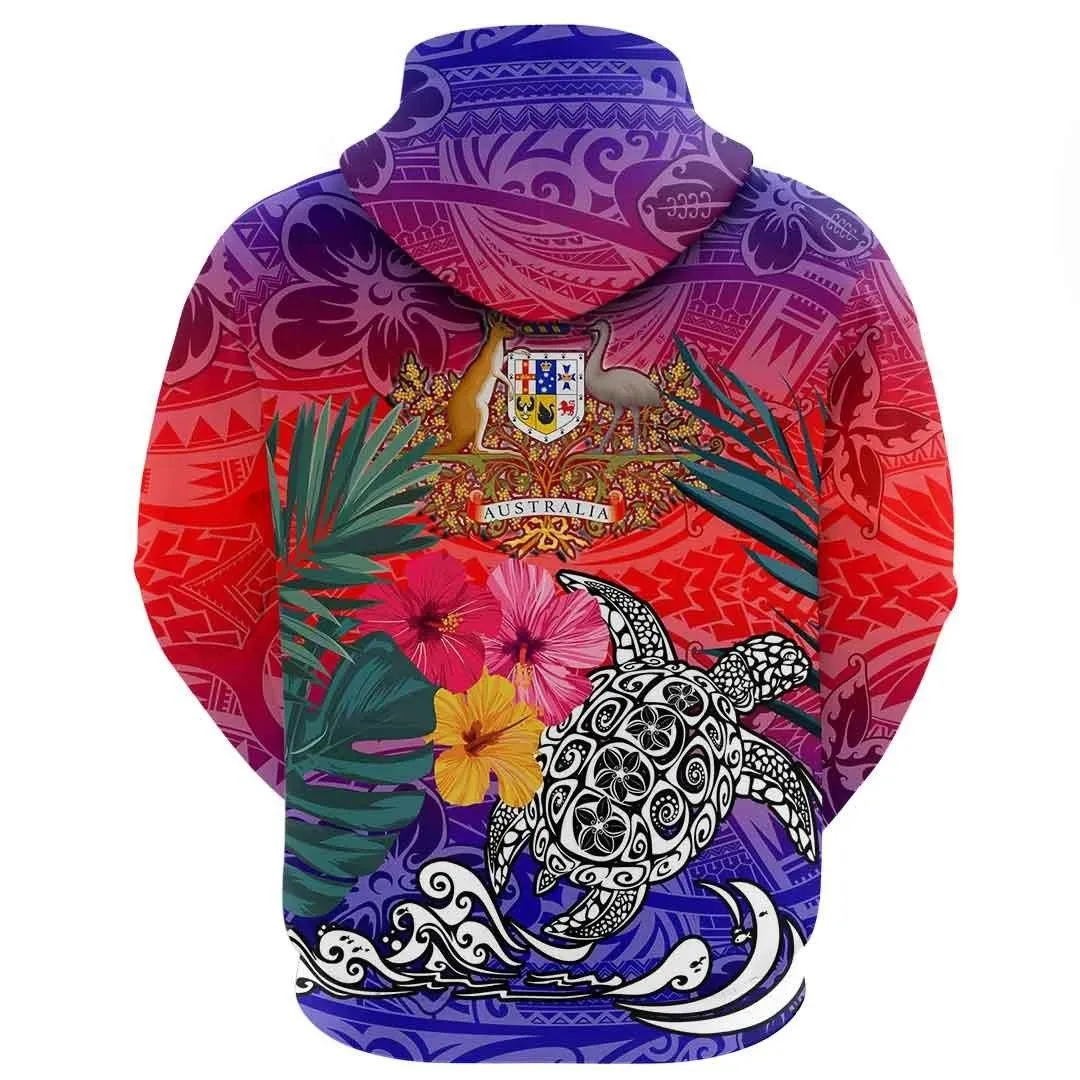 Alohawaii Clothing - Australia Style Polynesian Tattoo Hoodie A94