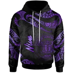 Niue Polynesian Hoodie - Poly Tattoo Purple Version