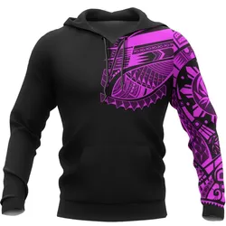 Polynesian Chest Tattoo - Special Hoodie Pink NVD1362