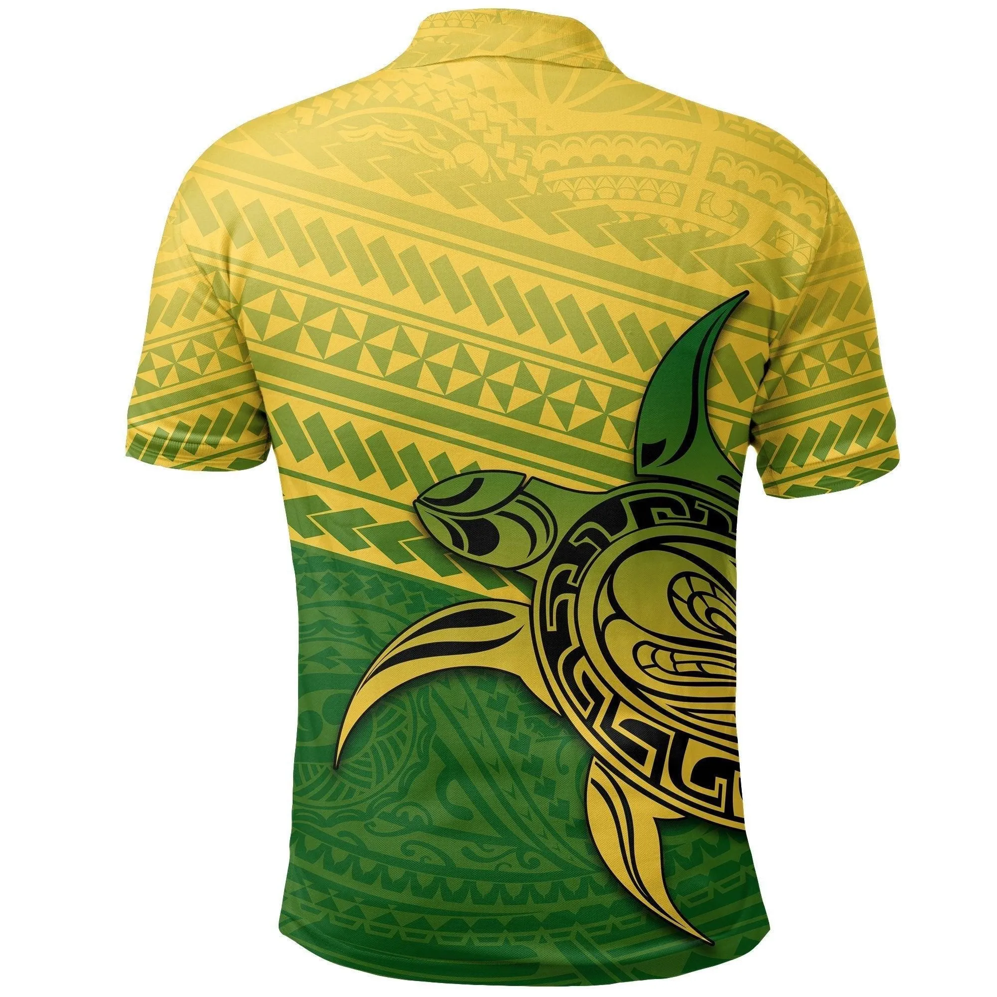 Cook Islands Rugby Turtle Polynesian Polo Shirt