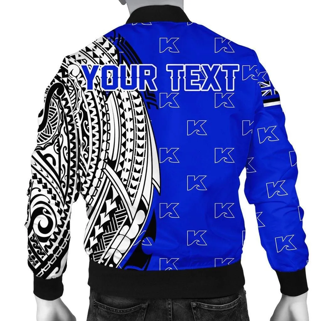 (Personalized) Hawaii Bomber Jacket - Kailua High Tribal Kakau Bomber Jacket AH