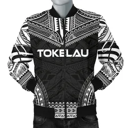 Tokelau Polynesian Chief Mens Bomber Jacket - Black Version