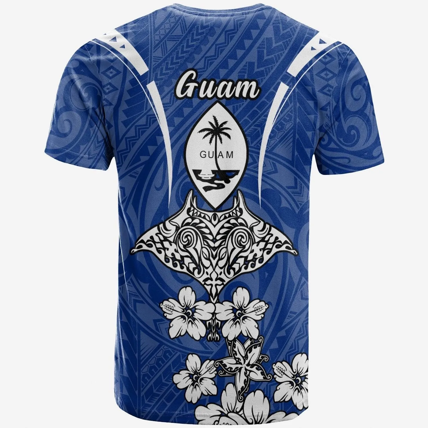 Guam T shirt - Ray Hibiscus