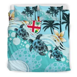 Polynesian Fiji Turtle Hibiscus No A Bedding Set Camli Njd