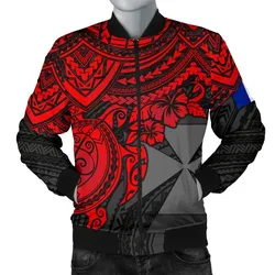 FamilyGater Jacket - Bomber Jacket Wallis and Futuna Polynesian - Red Turtle - BN1518