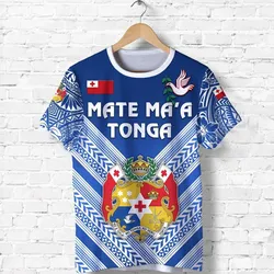 Mate Maa Tonga Rugby T shirt Polynesian Creative Style - Blue