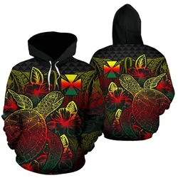 Wallis And Futuna Polynesian Hoodie Turtle Hibiscus Reggae - BN39