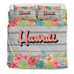 Hawaii Hibiscus - Polynesian Bedding Set J9