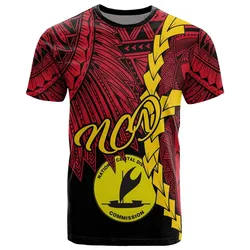 Papua New Guinea National Capital District Province Polynesian T-Shirt - Tribal Wave Tattoo - BN12