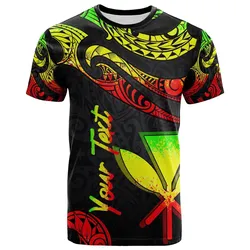 Hawaii Kanaka Maoli Polynesian Custom Personalised T-Shirt - Poly Tattoo Reggae Version
