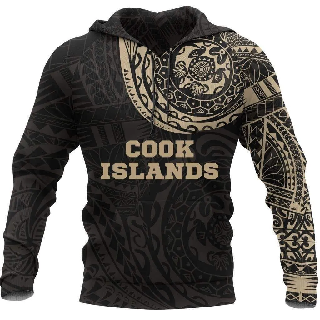 Cook Islands Polynesian Tattoo Style Hoodie Bt15