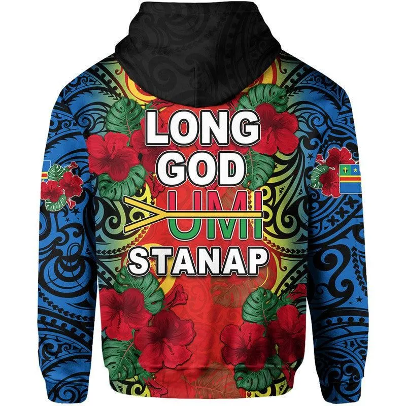 Vanuatu Tafea And Hibiscus Hoodie LT6