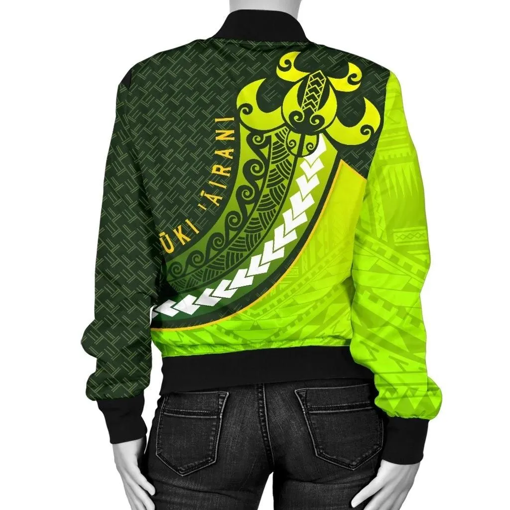 Cook Islands (Kuki Airani) Women's Bomber Jacket - Newest Style A7