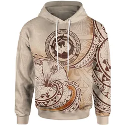 Northern Mariana Islands Hoodie - Hibiscus Flowers Vintage Style