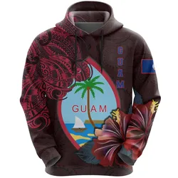 Hoodie Guam Guam Hibiscus Polynesian Th45