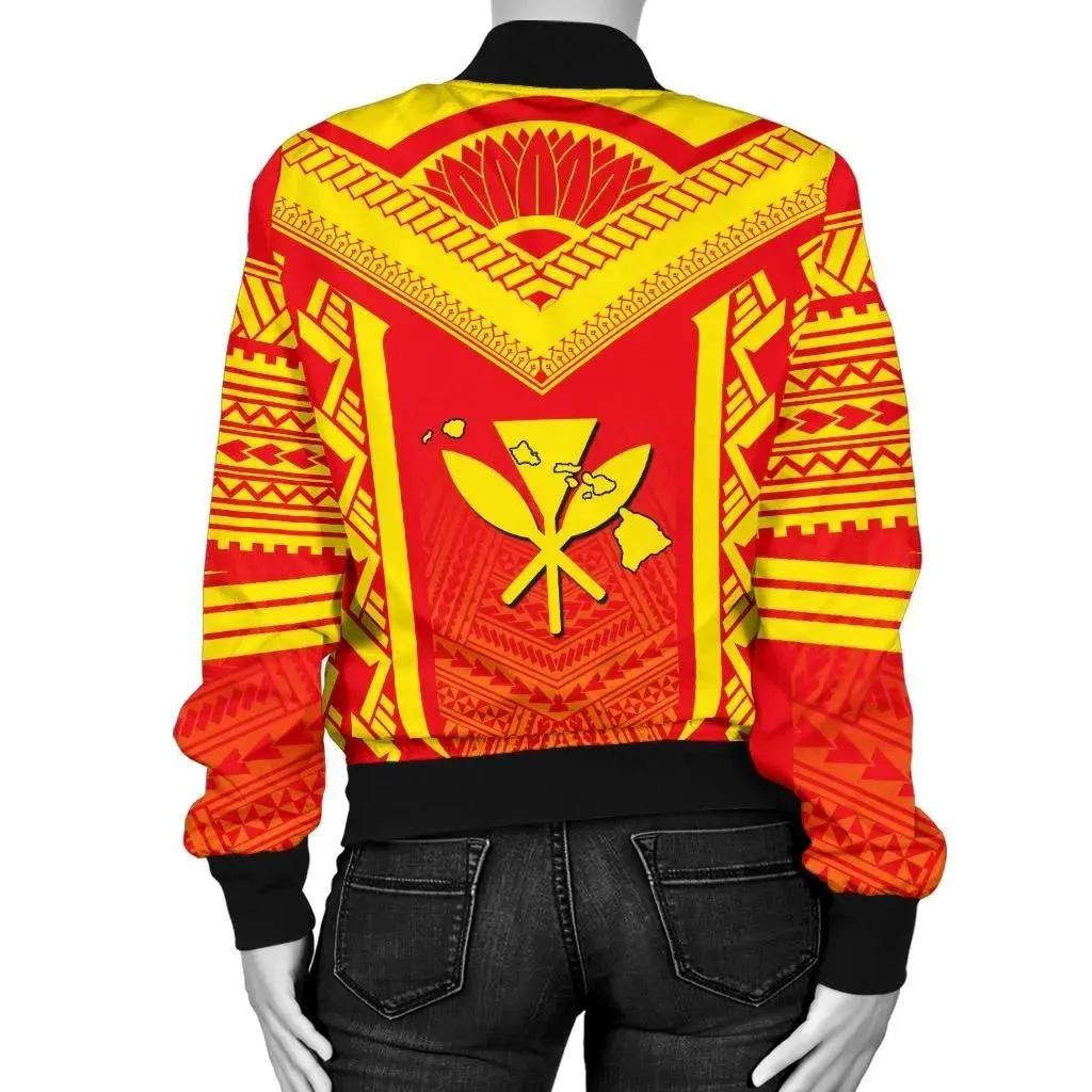 FamilyGater Jacket - Hawaiian Kanaka Polynesian Women's Bomber Jacket Active - AH - J77