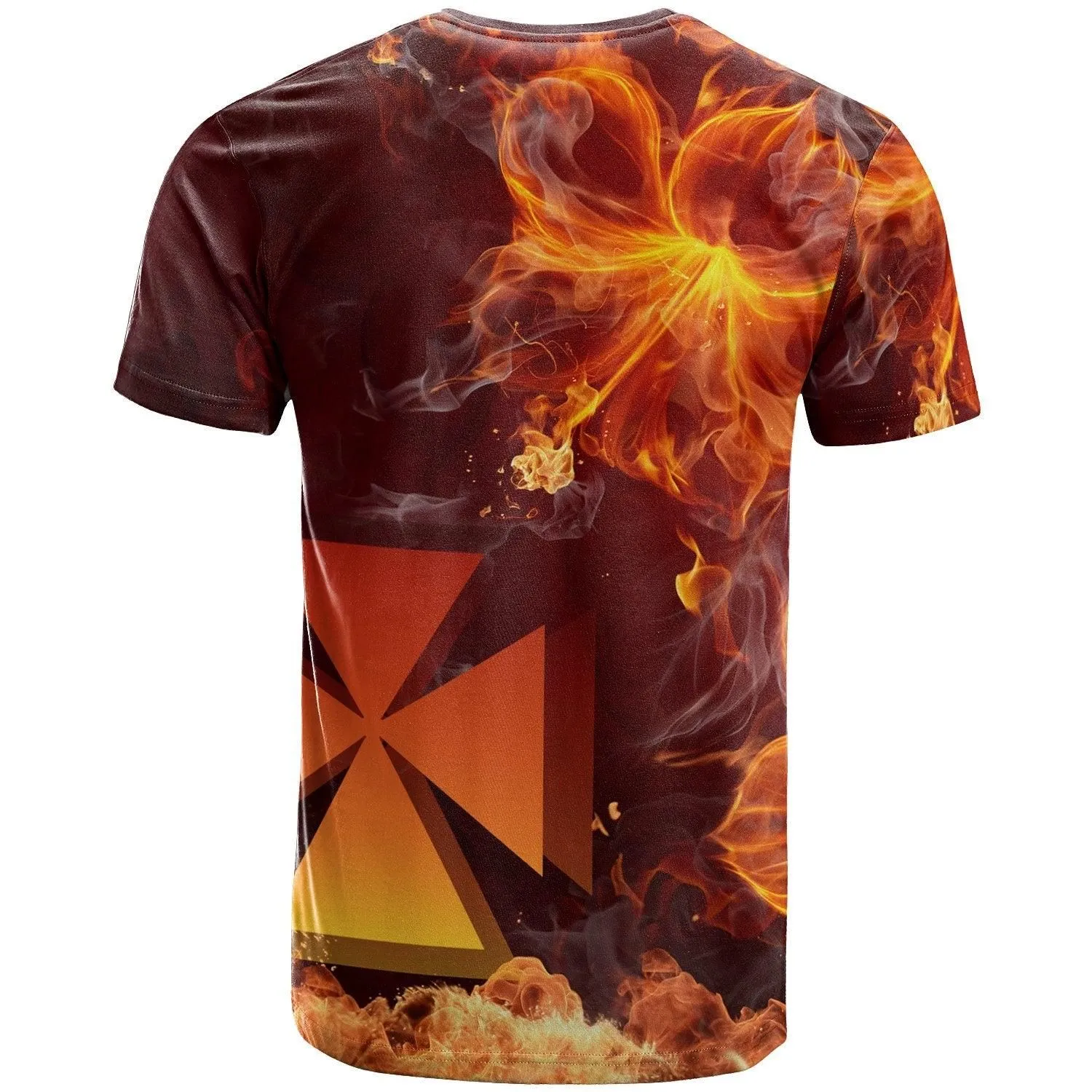 Wallis and futuna Polynesian T - Shirt - Fire Hibiscus