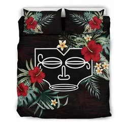 FamilyGater Bedding Set - Cover and Pillow Cases Marquesas Islands Hibiscus A02