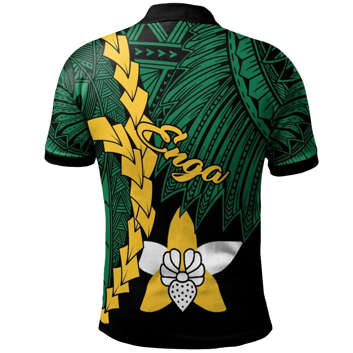 Papua New Guinea Enga Province Polynesian Polo Shirt - Tribal Wave Tattoo