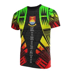 Kiribati T Shirt - Kiribati Coat Of Arms Polynesian Tattoo Reggae Style