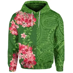 Hawaii Tropical Polynesian - Hawaiian Hoodie - Curtis Style - AH - J2