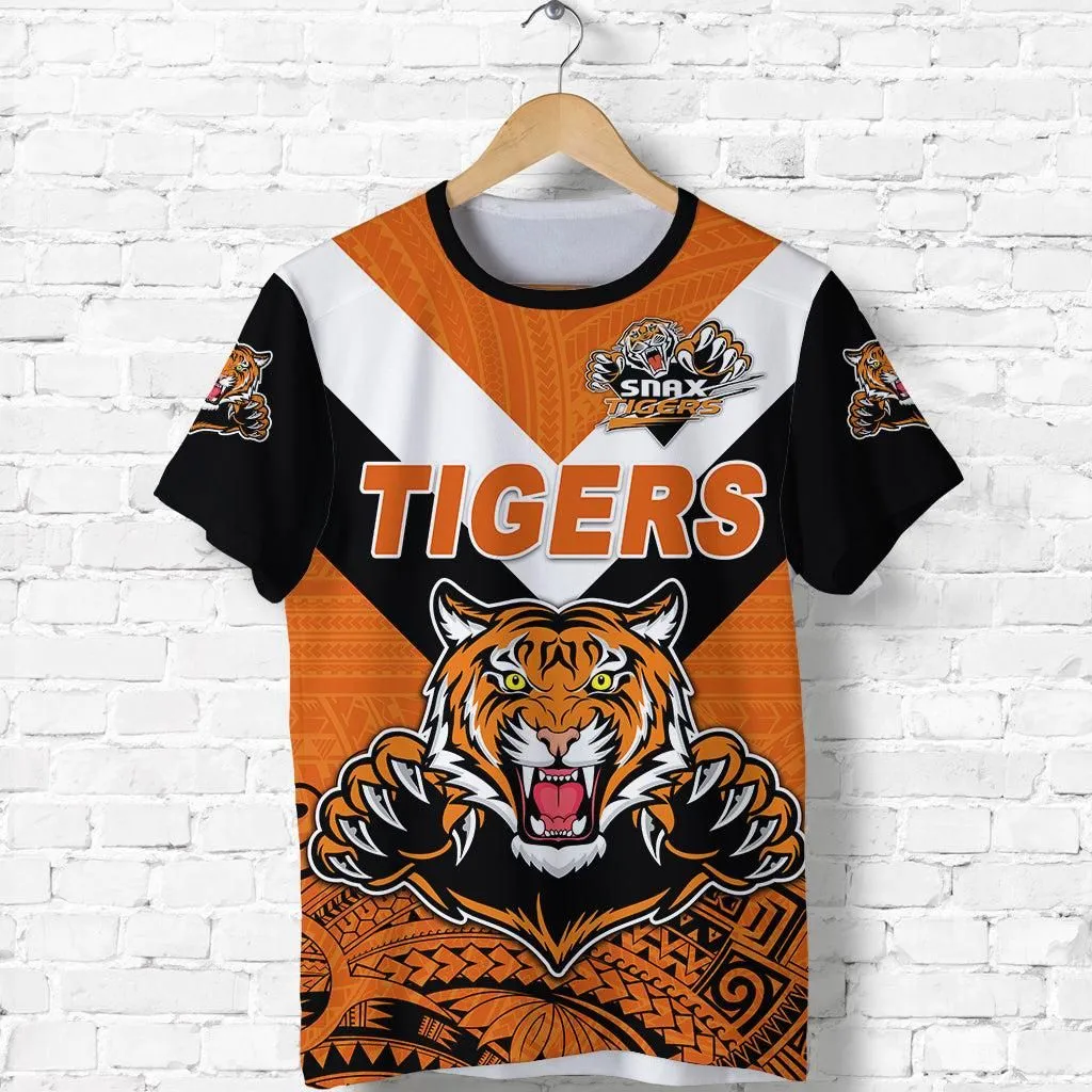 Papua New Guinea Lae Snax Tigers T Shirt Rugby Simple Style - Black LT8