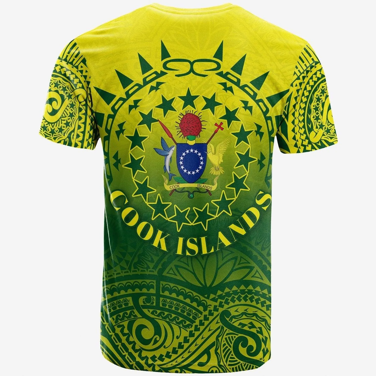 Cook Islands T Shirt Polynesian Tattoo Sunshine Lt4
